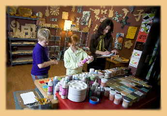 pottery painting at The Fire